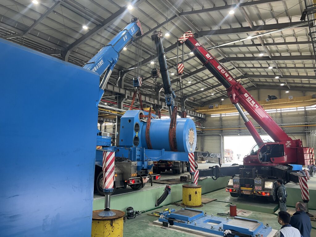 Aluminium extrusion investment project – extrusion press installation